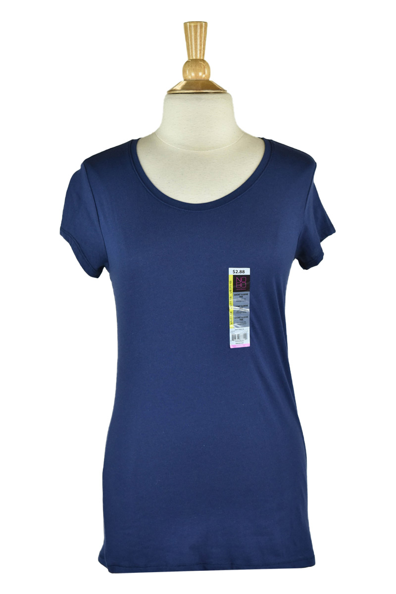No Boundaries Women Tops T - Shirts LG Juniors Blue Cotton | eBay